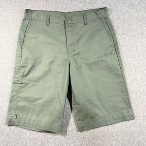 Dickies Mens Olive Green Flat Front Work Shorts Size 36 Utility Twill